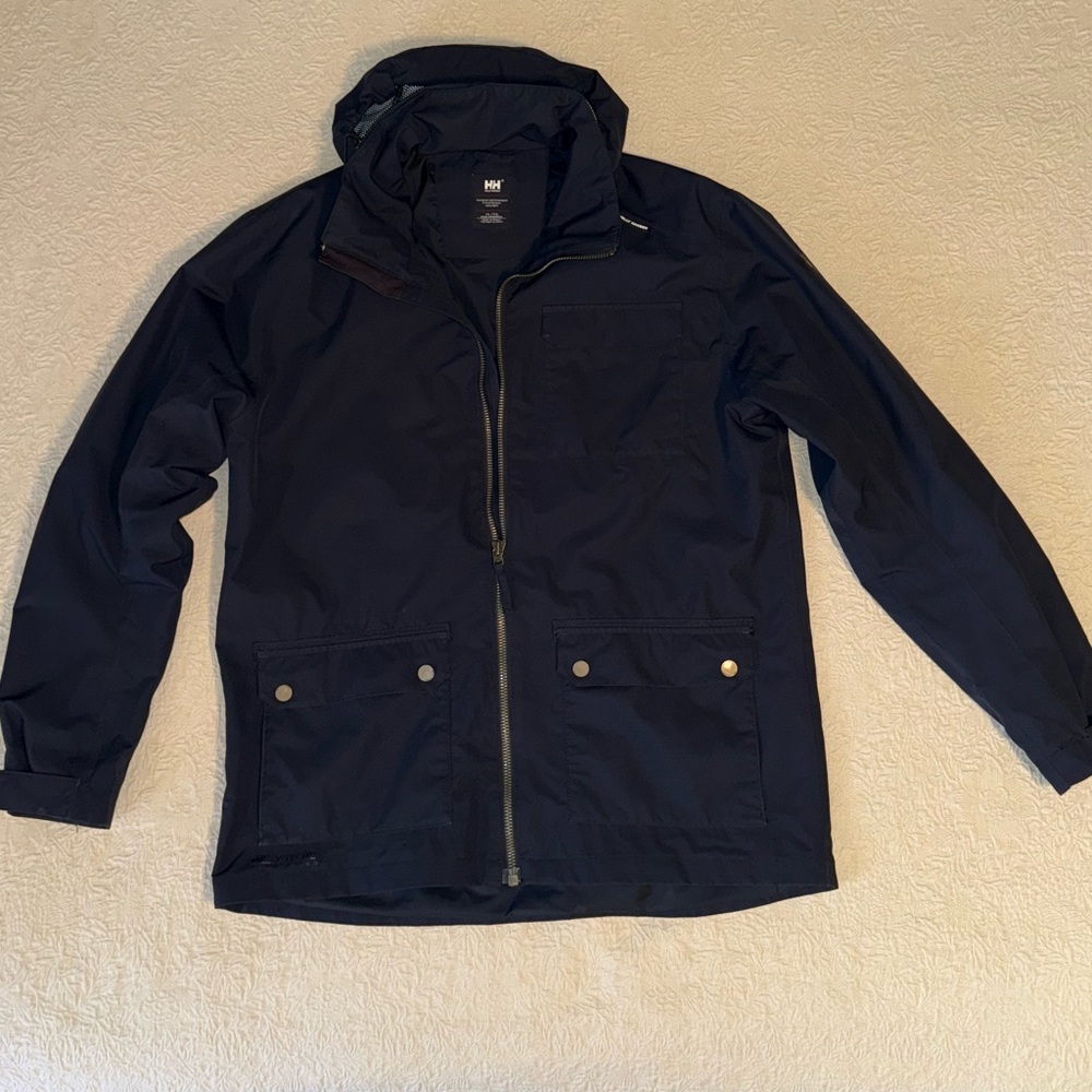 Helly Hansen Navy Raincoat - Men’s XL